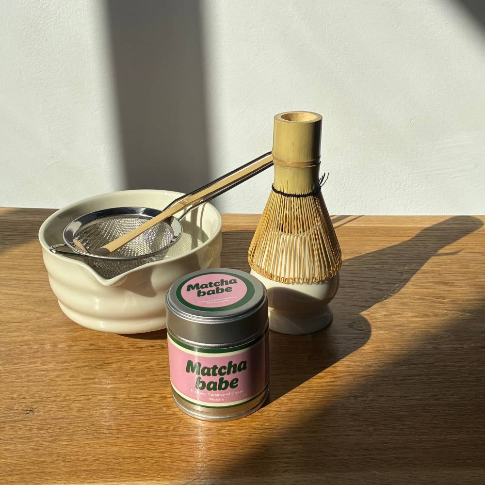 מאצ'ה איכותית וטקסית ערכה מלאה מאצה