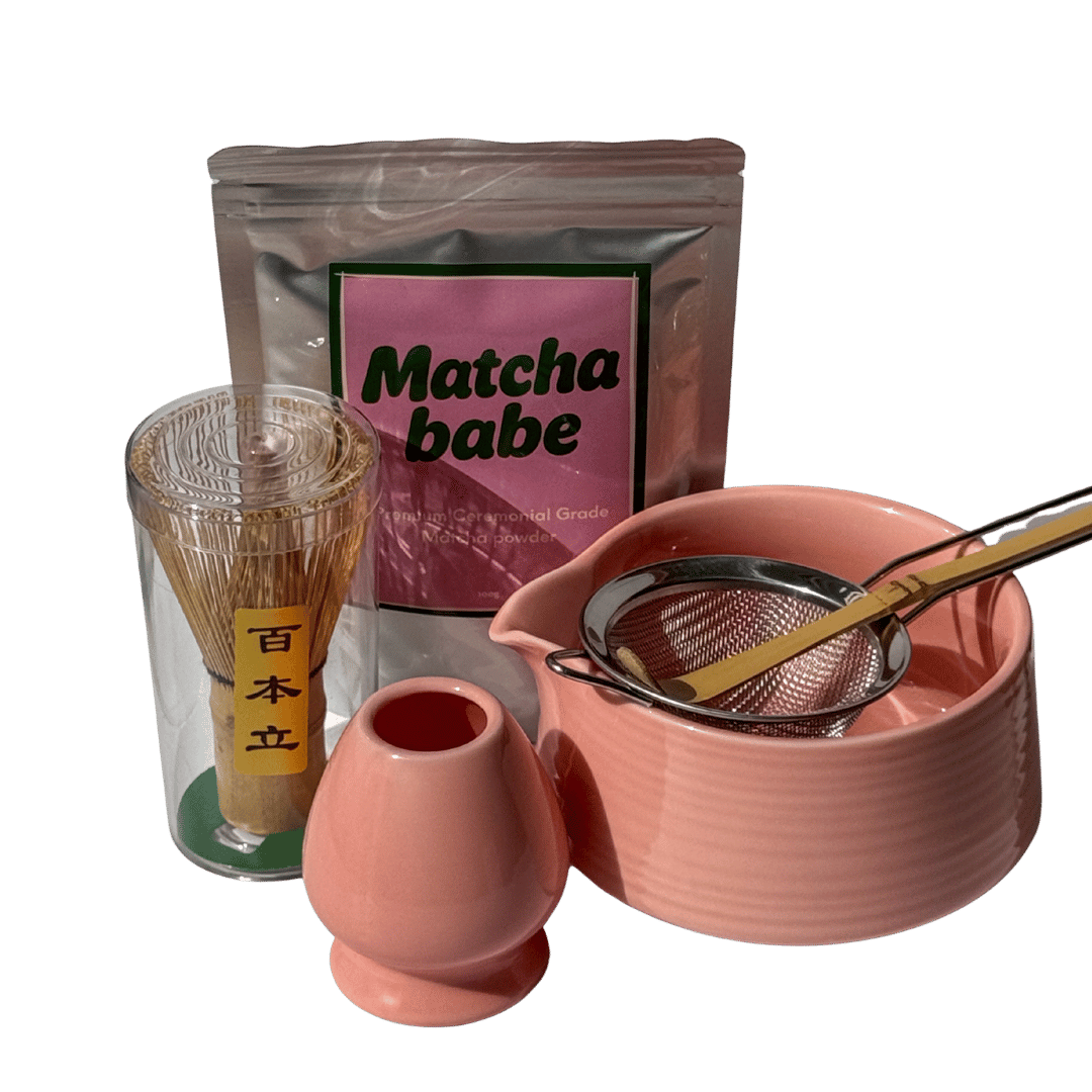 100 גרם אבקת מאצ'ה + ערכת מאצ'ה babe מלאה